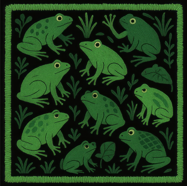 Frogs Scarf - Formasupra