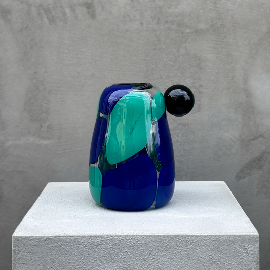 Hydria Vase in Blue Green - Egemen